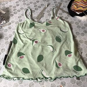 Shein Medium Green Avocado V Neck Tank Top